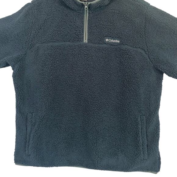Columbia Mens Rugged Ridge II Sherpa Pullover Hoodie XXL 3/4 Zip Outdoor Fleece - Picture 5 of 14